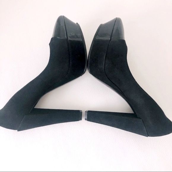 Suede Platform Pumps by Theory - Picture 4 of 16